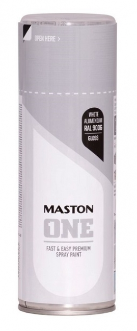 Maston Spray ONE lesklý RAL 9006 400ml